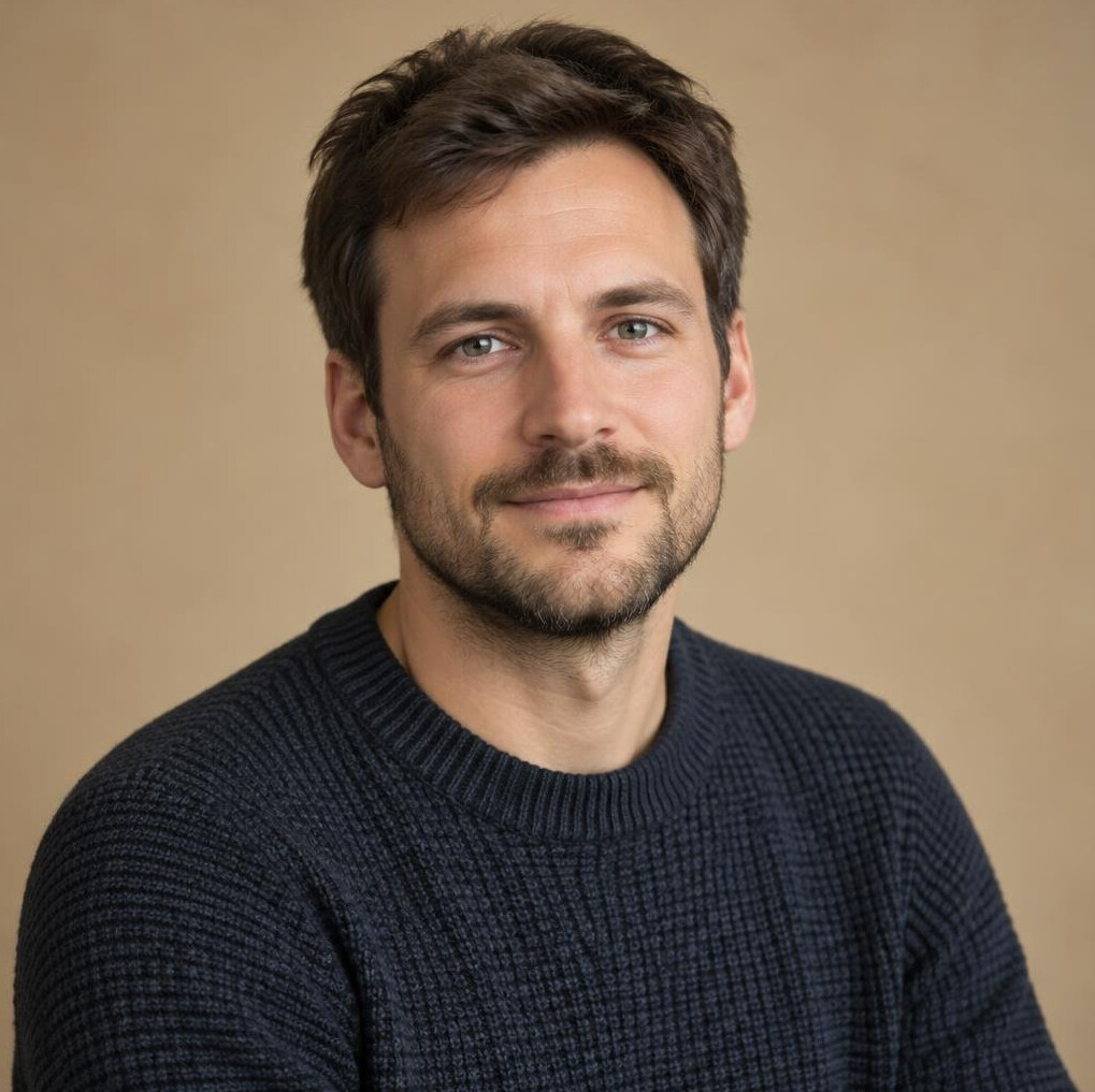 Portrait of a bearded man in his thirties